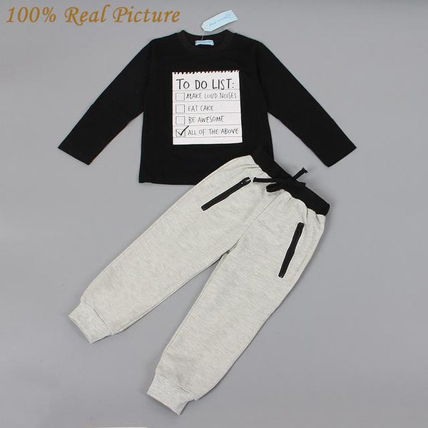 Baby boy clothes 2017 New Winter and Autumn Dark Grey long