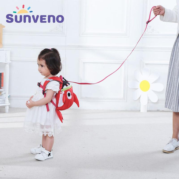 Cartoon Baby Harness Toddler Safety Backpack Anti-lost Strap Walking