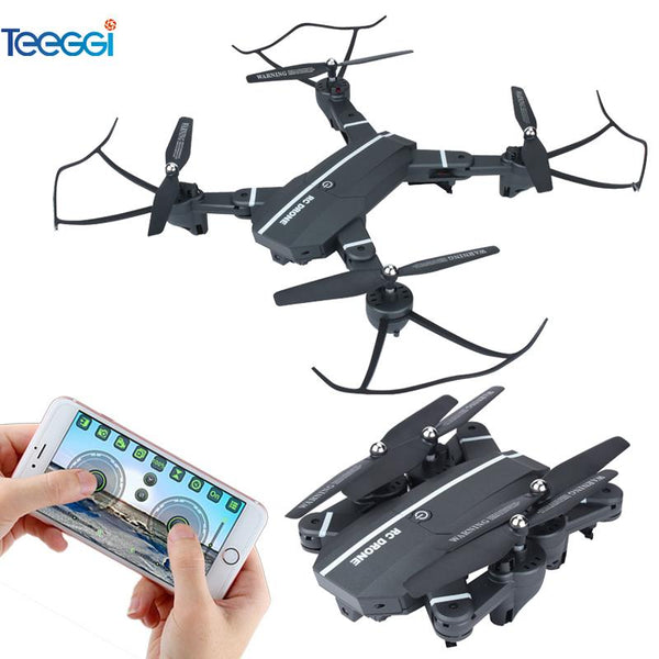 Teeggi 8807W Foldable Drone with Camera 2MP Wide Angle WIFI FPV